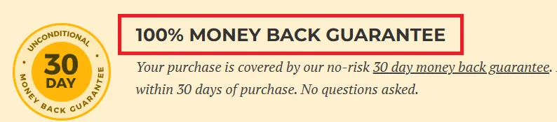 Barn2 100% money back Guarantee